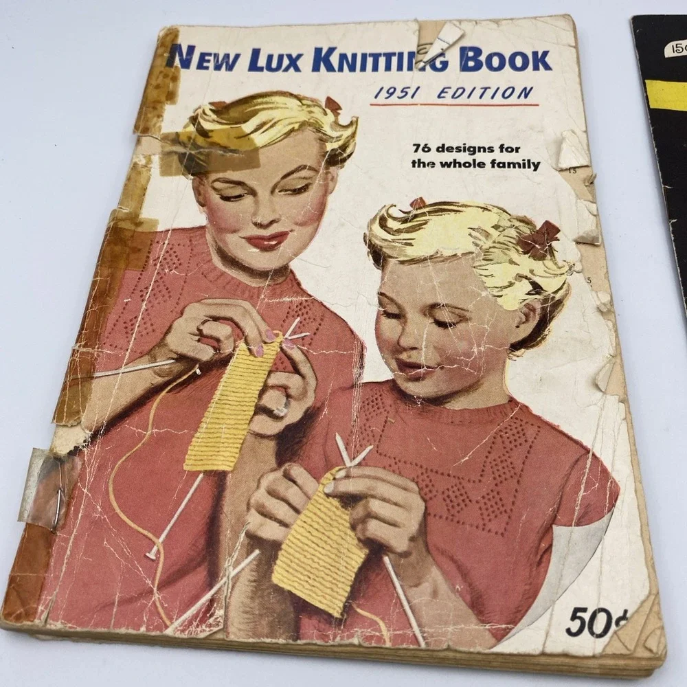 Vintage Knitting Books‎ (3) 1950s Patons New Lux Cancraft